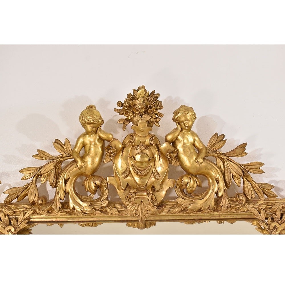 SPCP176 1 antique gold leaf mirror antique louis philippe mirror XIX.jpg